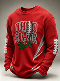Men'S Rugby Printed Waffle T-Shirt