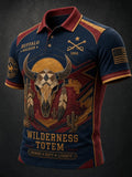 Men's Black Buffalo Soldier Print Top