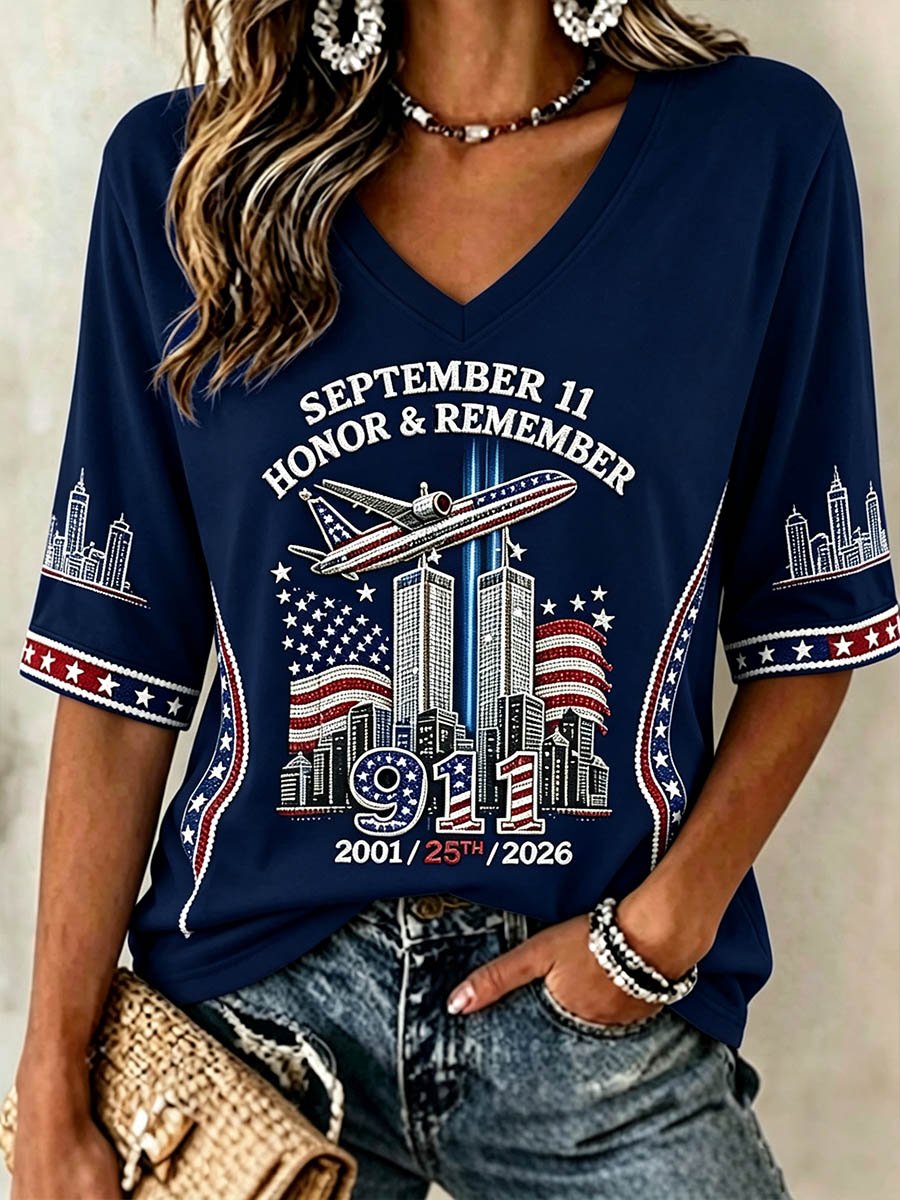 Women's US 9/11 Patriot Day T-Shirt