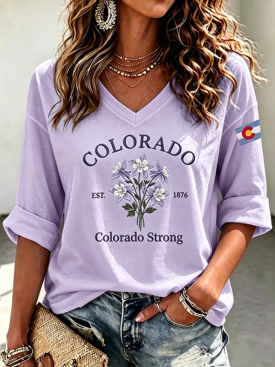 Women's Casual Colorado Strong T-shirt