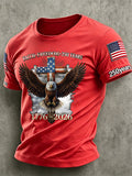 Men'S America Flag Printed Casual T-Shirt