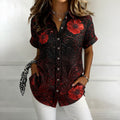Women's Memorial Day Art Print Casual Shirt