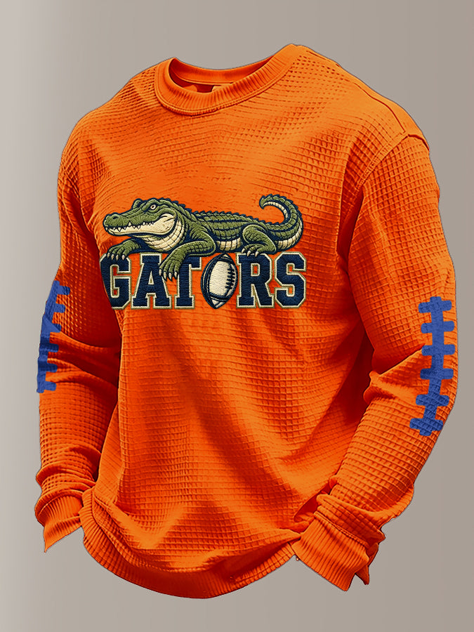 Men'S Football Printed Waffle T-Shirt