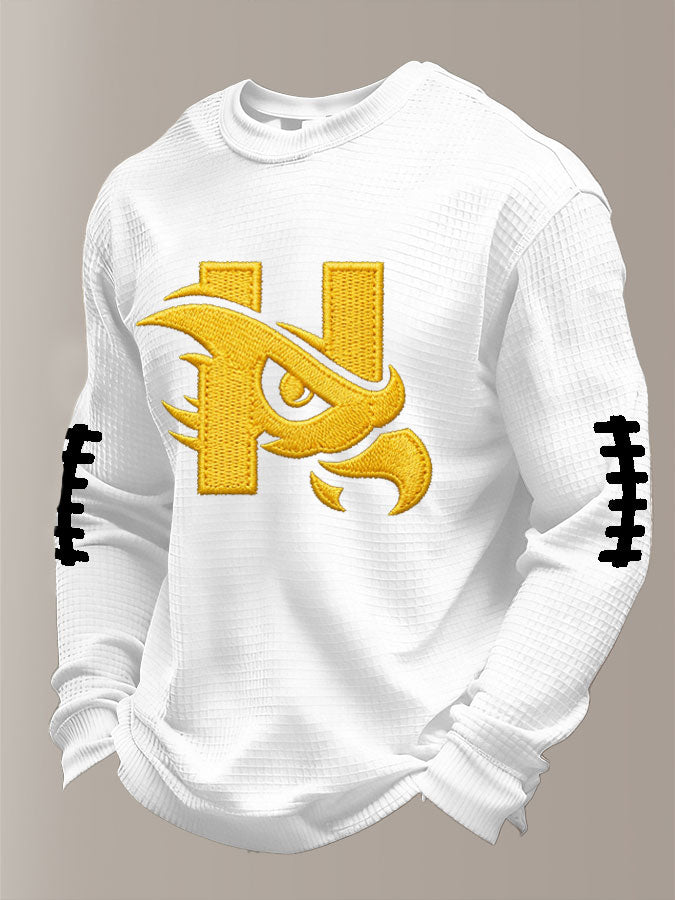 Men'S Football Printed Waffle T-Shirt