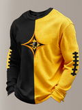 Men'S Football Printed Waffle T-Shirt