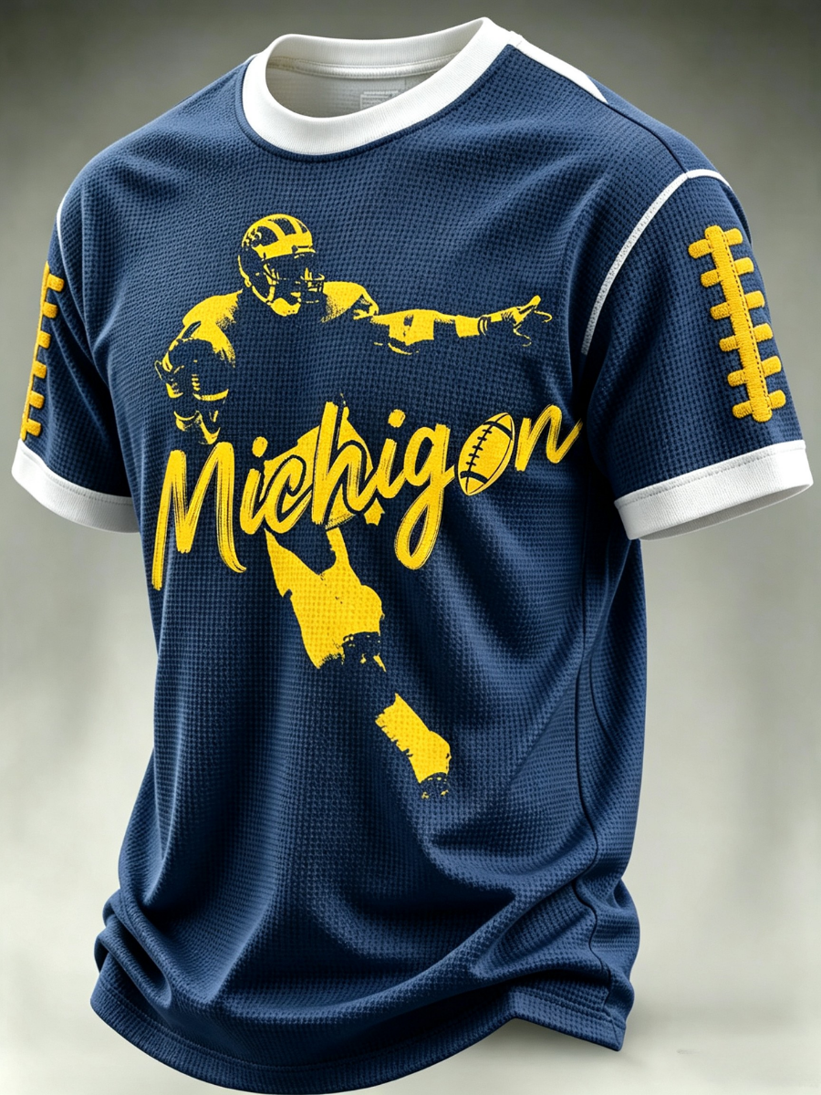 Men's Football Fan Waffle T-Shirt
