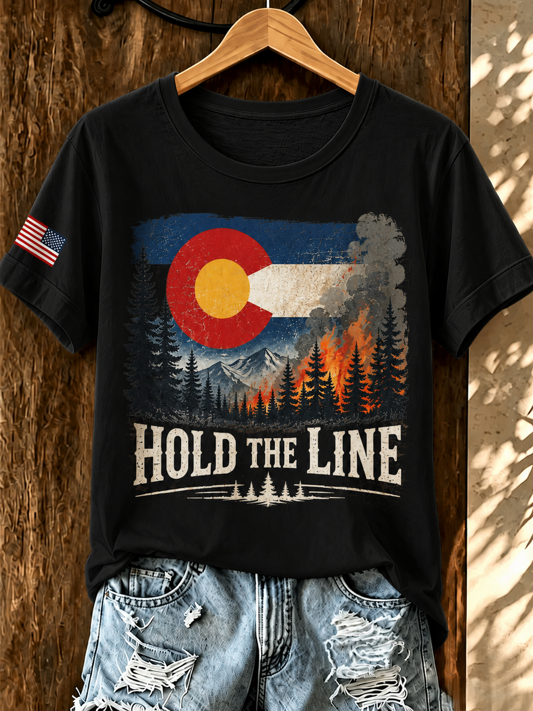 Women'S Colorado Strong: Rising From The Ashesn Printed T-Shirt