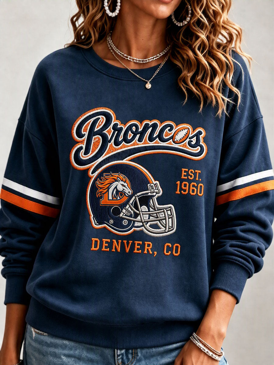 Women's Football Printed Casual Sweatshirt