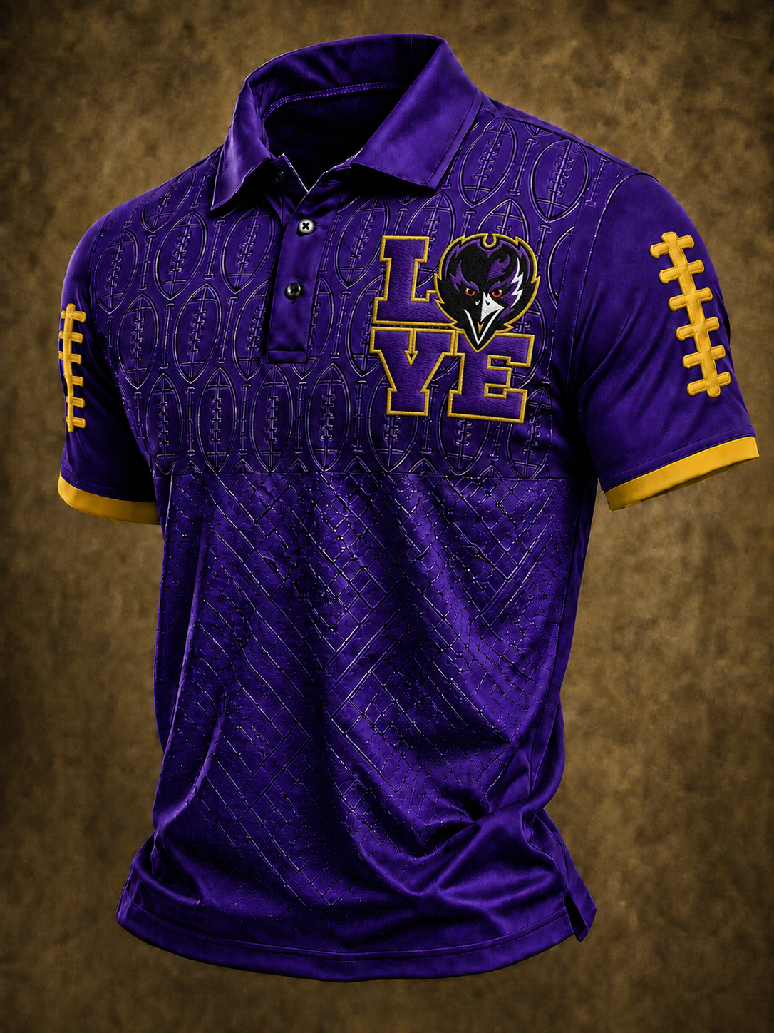 Men'S Retro Football Polo Shirt