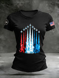 Women's US 250 – Red, White & Blue Sky Tribute Print Shirt