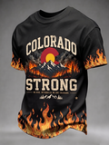 Men'S Colorado Strong Print Short Sleeve T-Shirt