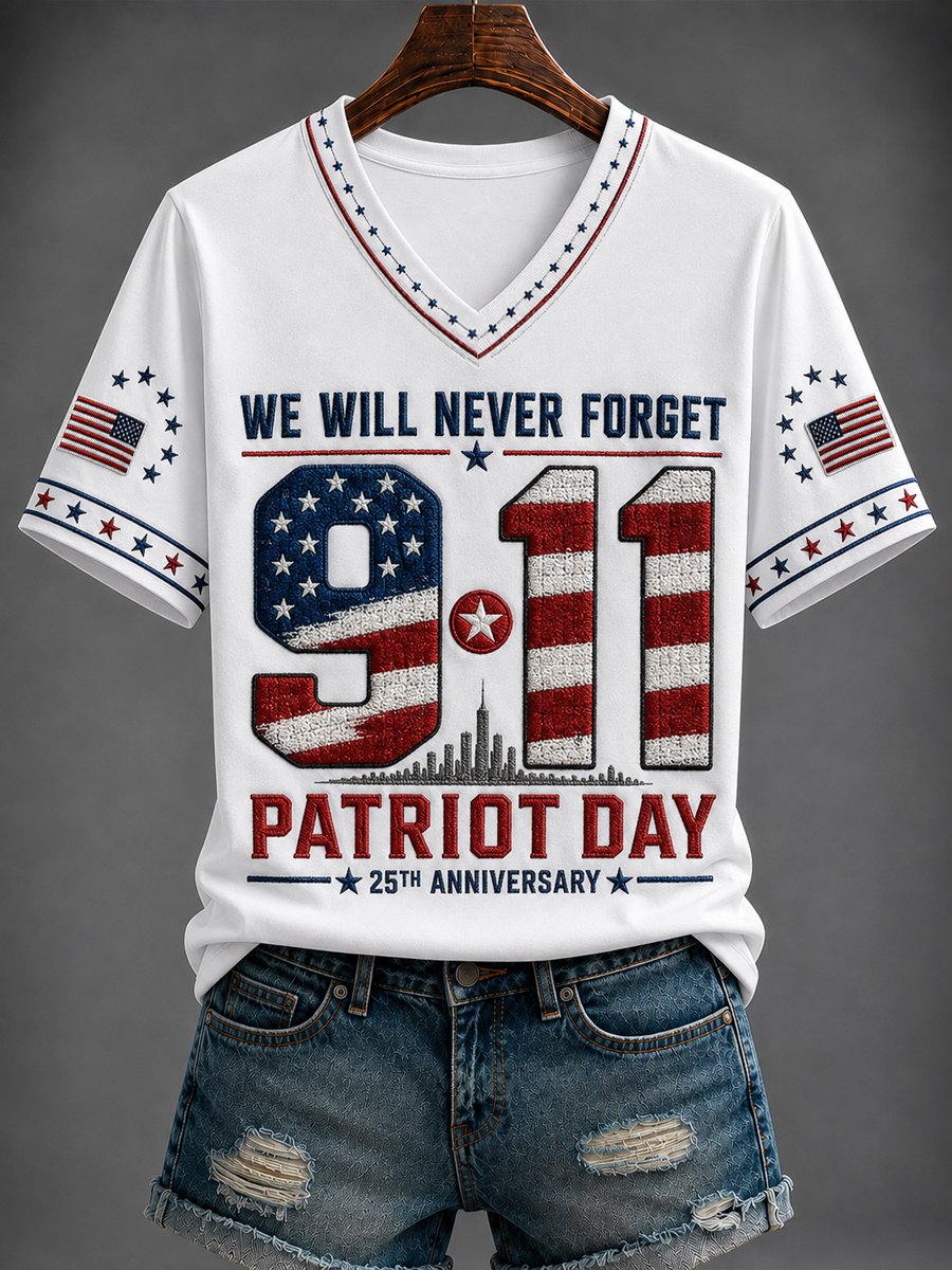 Women's 9.11 Never Forget Print T-Shirt