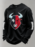 Men'S Football Enthusiast Sports Waffle Top