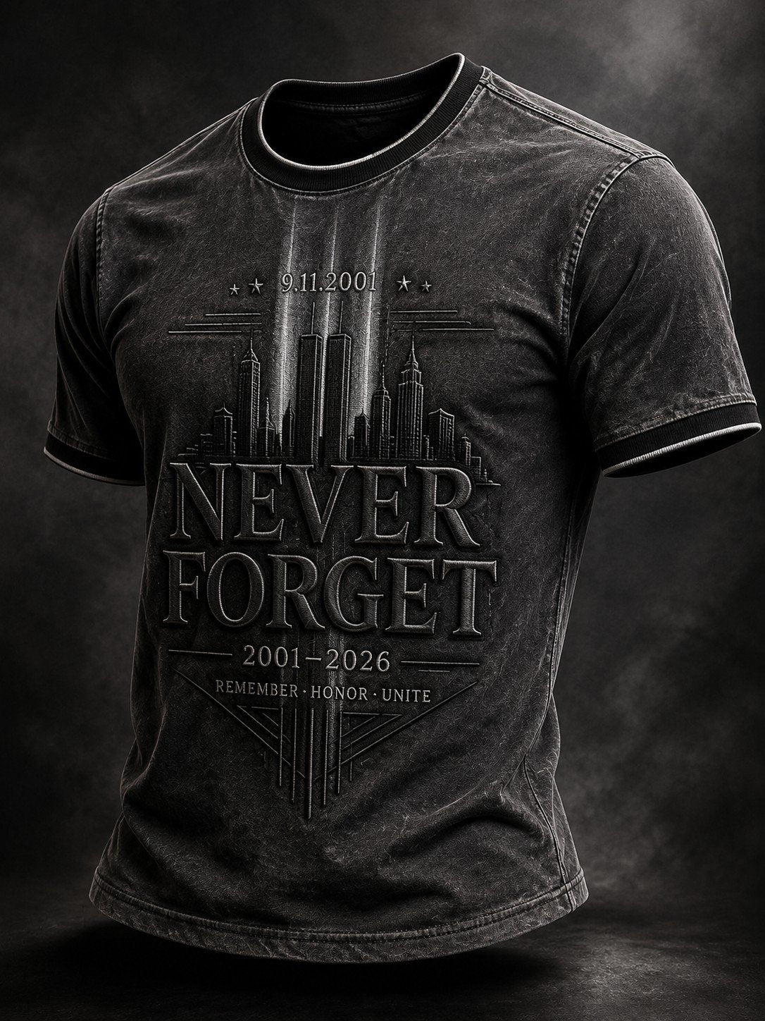 Men's We Will Never Forget 9 11 Printing  T-Shirts
