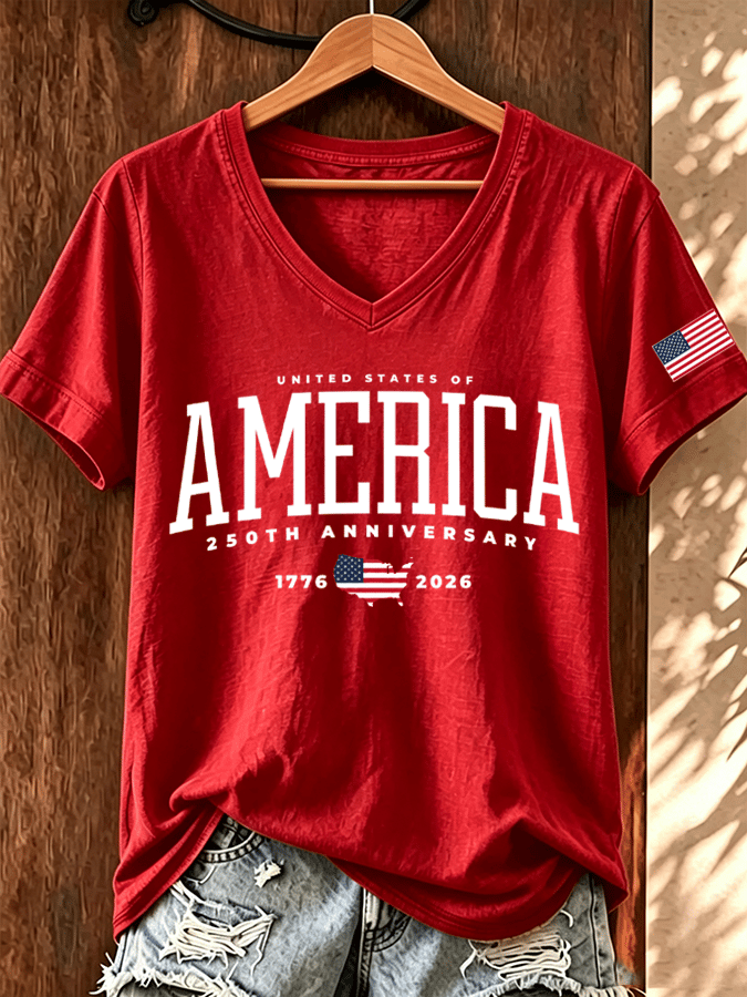 Women's UNITED STATES OF AMERICA 250 YEARS T-shirt