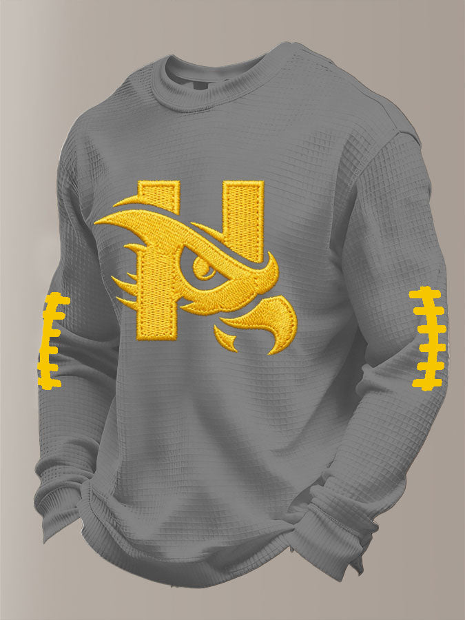 Men'S Football Printed Waffle T-Shirt