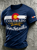 Men's Colorado 150years Anniversary Casual T-shirt