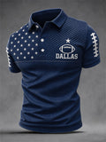 Men'S Football Print Casual Top