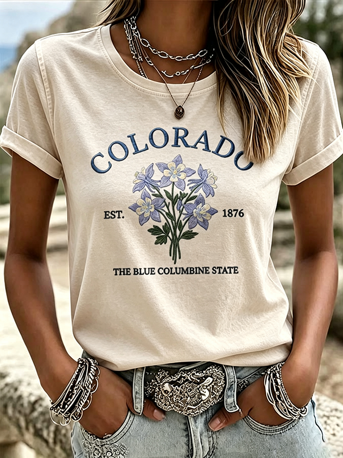 Women's Casual Colorado T-shirt