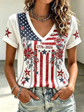 Women'S American 250th Anniversary Print  T-Shirt