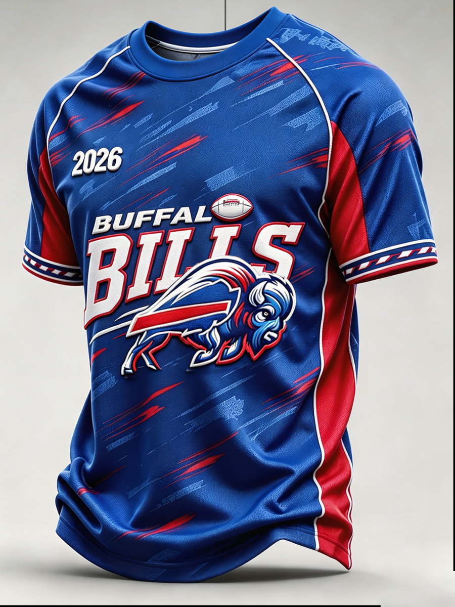 Men's Football Game Print T Shirt