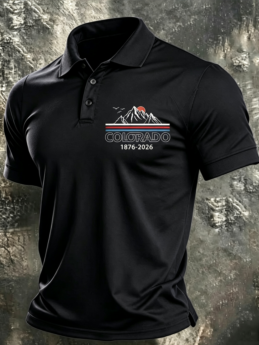 Men'S Colorado Strong Print Short Sleeve T-Shirt