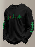 Men's Football print waffle T-shirt