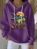 Women's Midnight Margaritas Print Casual Sweatshirt
