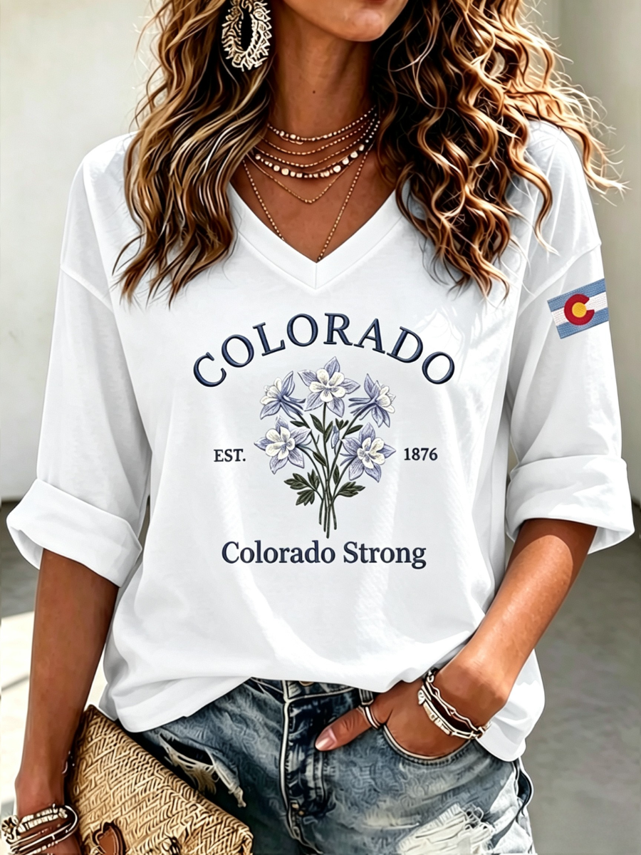 Women's Casual Colorado Strong T-shirt