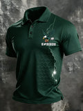 Men's Football Team Fans Football Print Casual Polo
