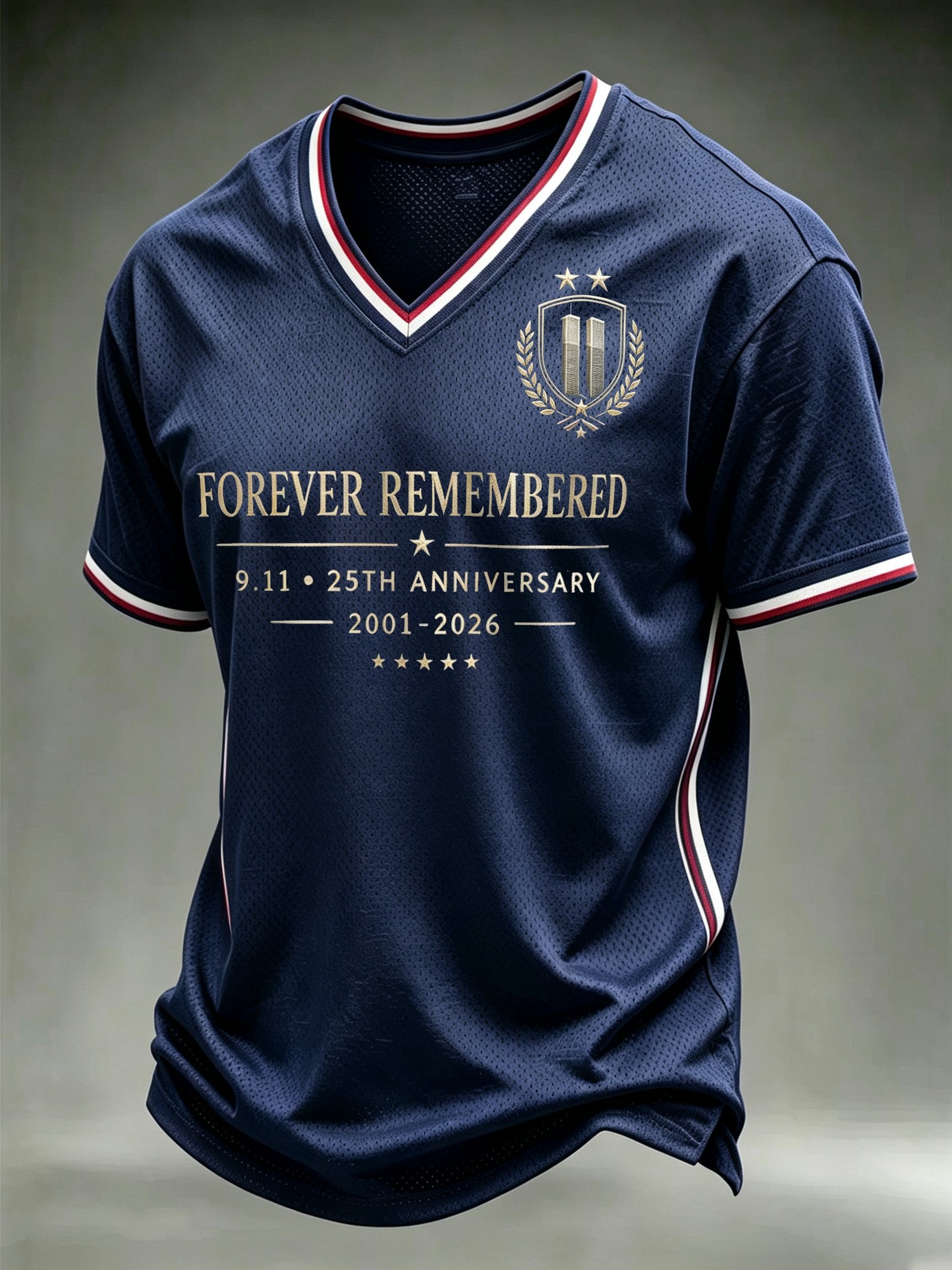 Men's 9/11 Anniversary Casual Printed T-shirt