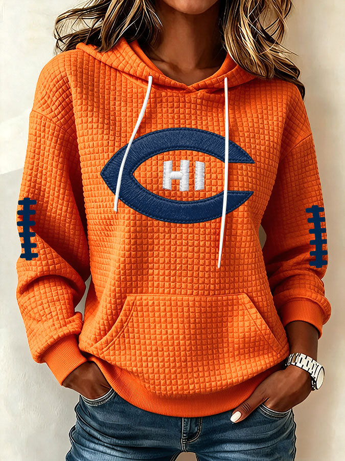 Women's Football Print Sweatshirt