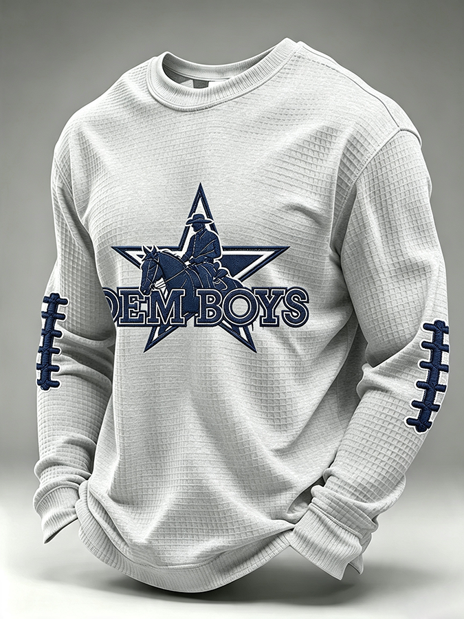 Men'S Retro Football Waffle T-Shirt