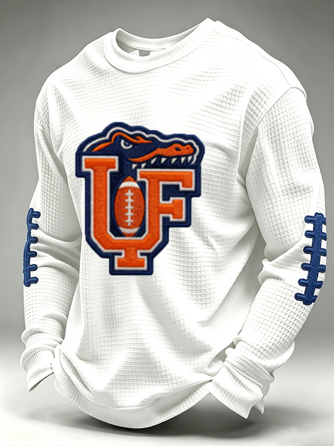 Men's Rugby Pattern Waffle T-shirt