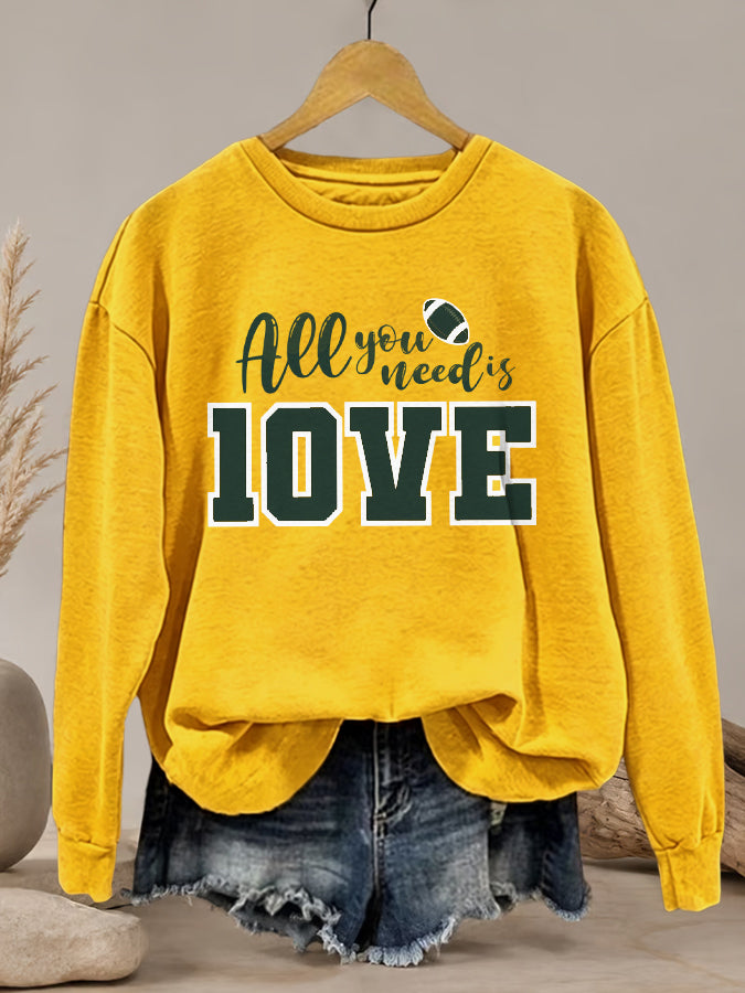 Women's Football print sweatshirt