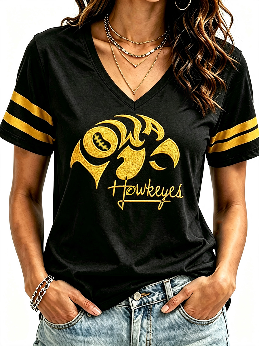 Women'S Football Print Short-Sleeve T-Shirt