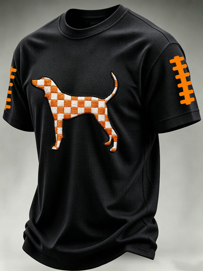 Men'S Football Print Waffle T-Shirt