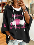 Women'S Vintage In October We Wear Pink Print Hoodie