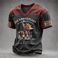 Men's Buffalo Soldier Summer V-Neck T-Shirt