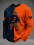 Men'S Football Printed Waffle T-Shirt