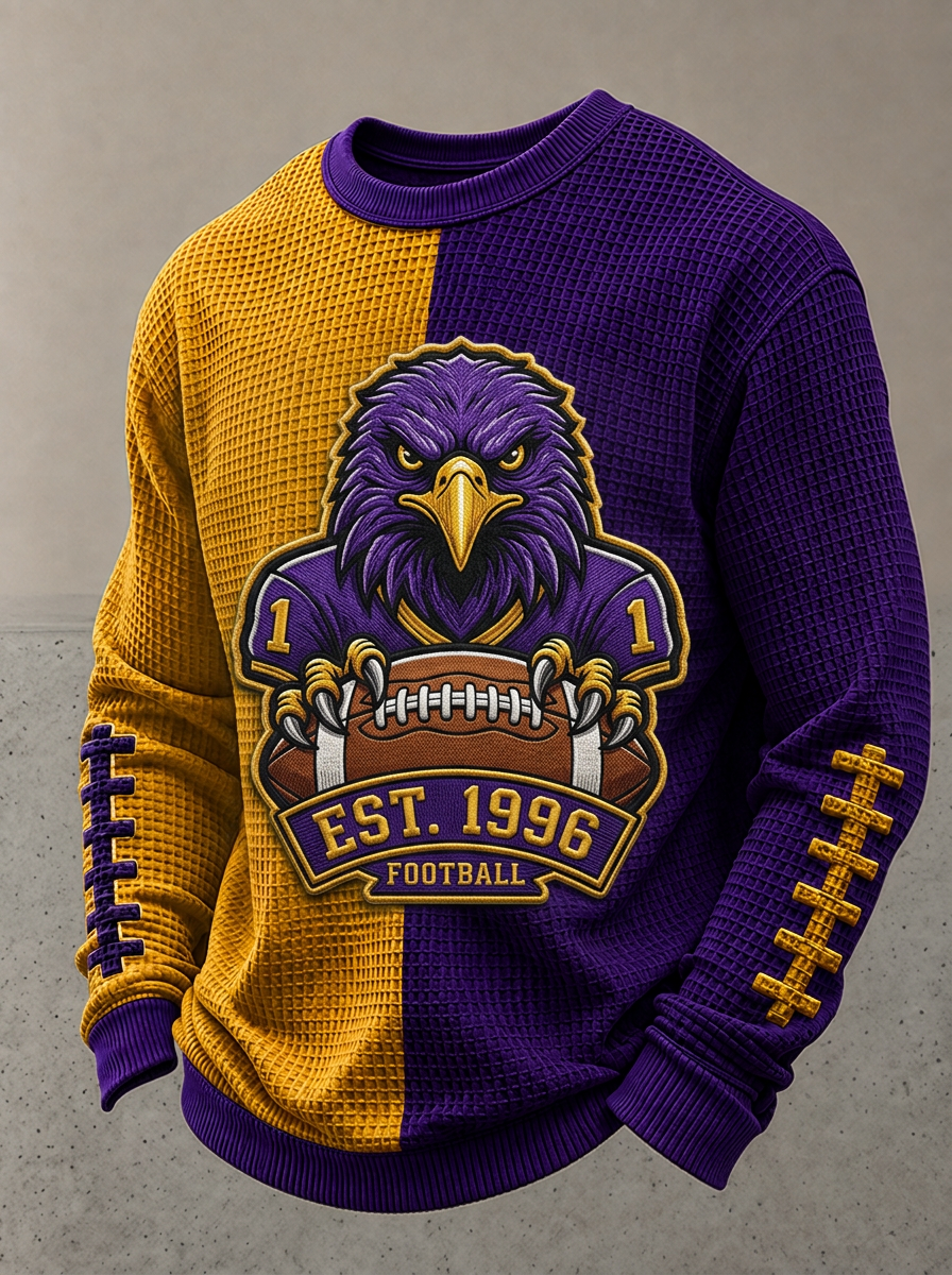 Men's Baltimore Football Fan Eagle Logo Printed T-shirt