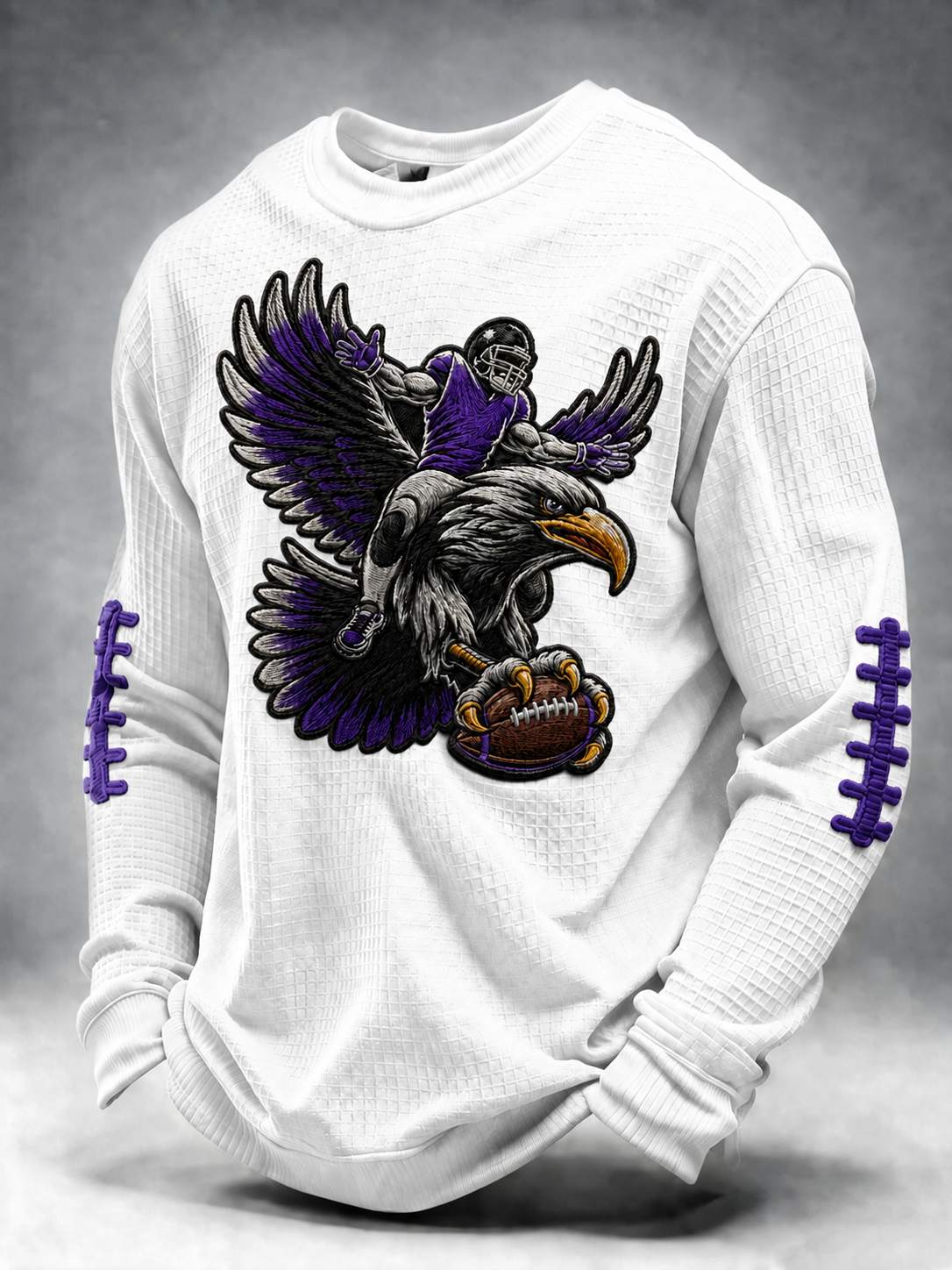 Men'S Football Printed Waffle T-Shirt