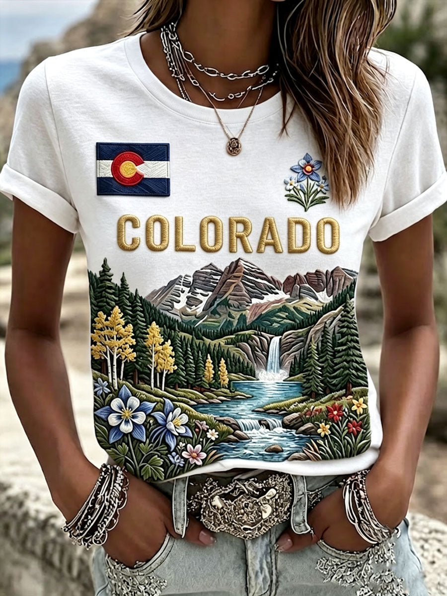 Women'S Colorado  Casual T-Shirt