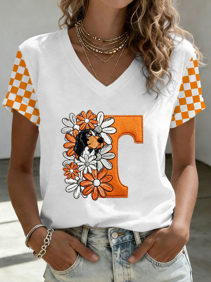 Women'S Football Print Short-Sleeve T-Shirt