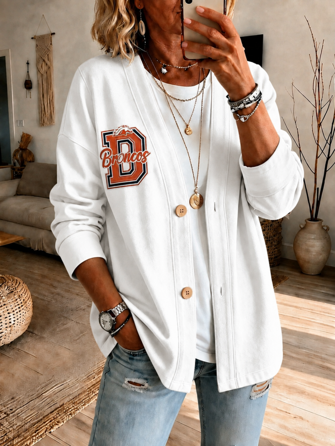 Women'S Football Fan Cardigan