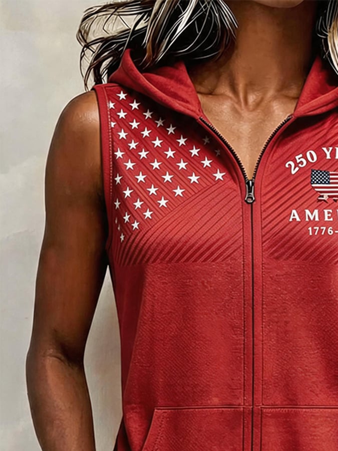 Women's Independence Day Print Hoodie