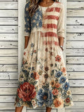 Women's America 250th Anniversary Cotton Linen Dress
