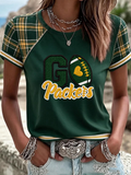 Women'S Fan Printed Round Neck T-Shirt