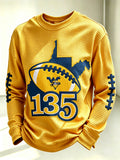 Men'S Football Printed Waffle T-Shirt