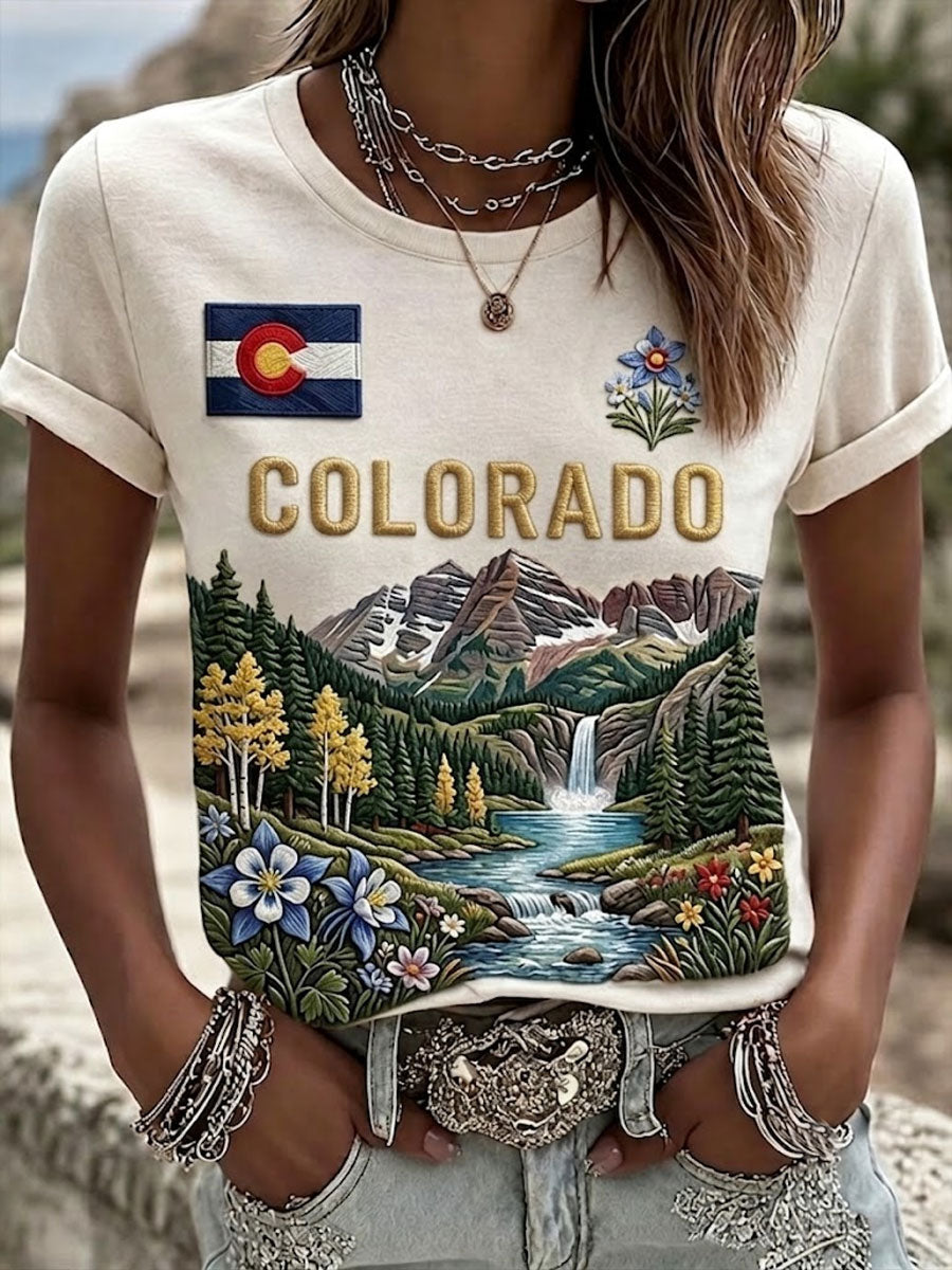Women'S Colorado  Casual T-Shirt